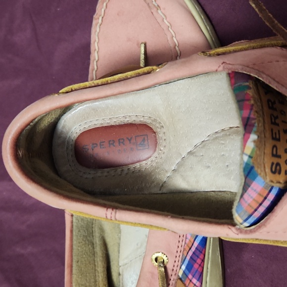 Sperry Dusty Rose Leather Boat Deck Shoes - Picture 5 of 5